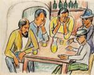 In Der Kneipe by Hermann Max Pechstein