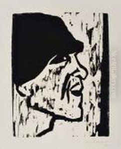Fischerkopf Vii by Hermann Max Pechstein