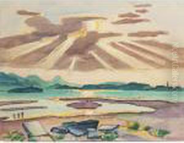Abend Am Chiemsee I (evening On Chiemsee I) - view 1