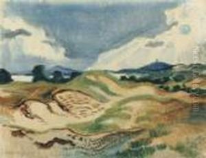 Dunenlandschaft Bei Schmolsien by Hermann Max Pechstein