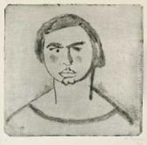 Frauenkopf by Hermann Max Pechstein