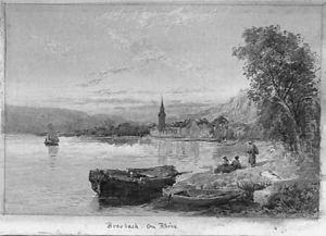 Braubach on the Rhine by Charles Rowbotham