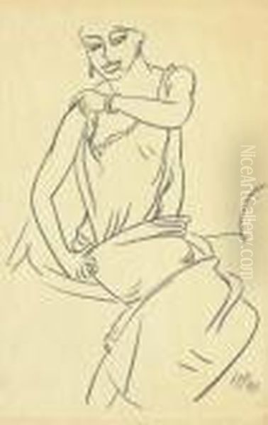 Sitzende Frau - view 1