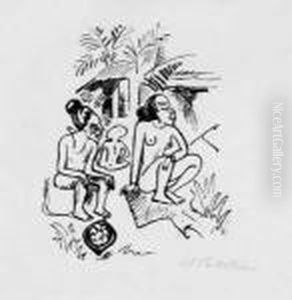 Sudsee (frauen) by Hermann Max Pechstein