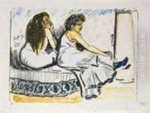 Im Harem by Hermann Max Pechstein