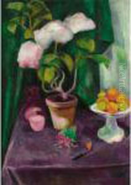 Stilleben Mit Blumenstock (still Life With Flowering Plant) - view 1