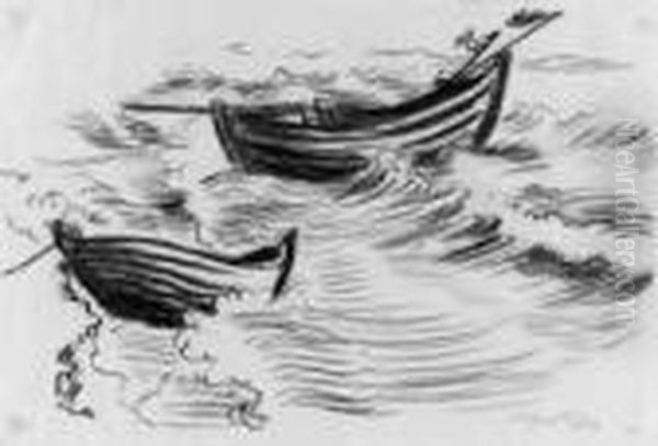 Boote In Der Brandung - view 1