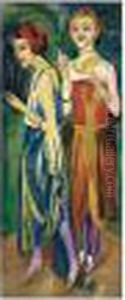 Mannequins by Hermann Max Pechstein