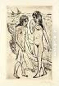 Nach Dem Bade (k. R135) by Hermann Max Pechstein