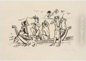 Reisebilder: Italien; Italien; Sudsee; Sudsee (k. L310; L325; L345; L356) by Hermann Max Pechstein