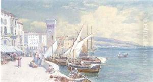 The quay, Savona, northern Italy