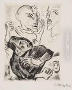 Heidenstamm Iv>. by Hermann Max Pechstein