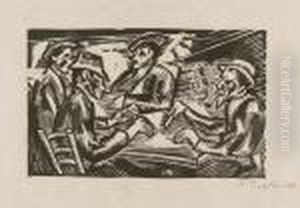 Spieler. by Hermann Max Pechstein
