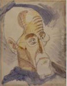 Portrait Of A Man by Hermann Max Pechstein