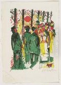 Spaziergang<</b> by Hermann Max Pechstein