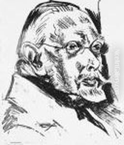 Bildnis Papa Heilmann Ii by Hermann Max Pechstein