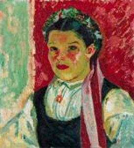 Kurische Braut I by Hermann Max Pechstein