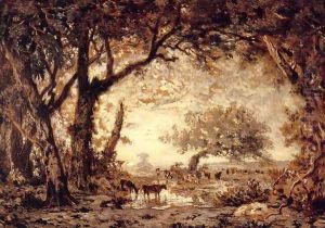 Edge of the Forest of Fontainebleau by Theodore Rousseau