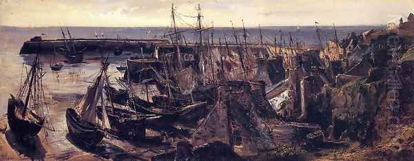 The Jetty at the Port of Granville - view 1
