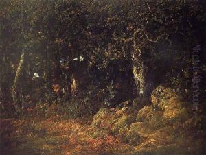 The Oak in the Rocks by Theodore Rousseau