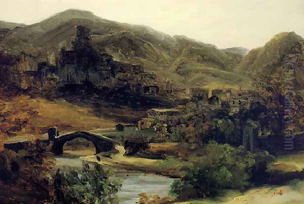 A View of Thiers in the Auvergne - view 1