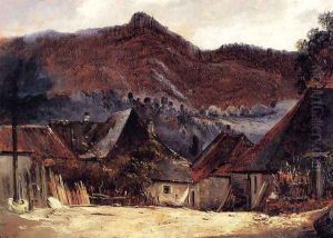 Cottages in the Jura by Theodore Rousseau