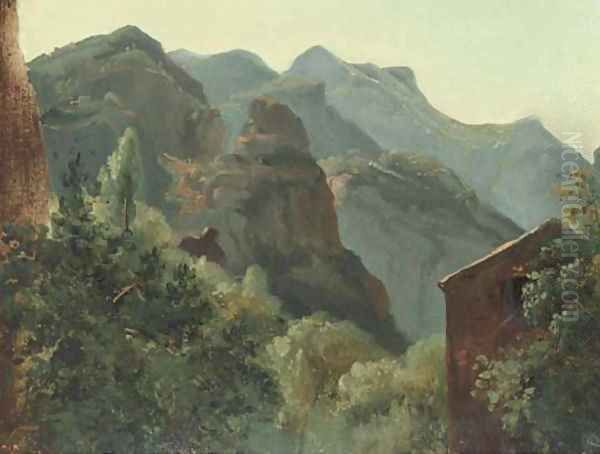 Versant de la vallee de Saint-Vincent (Auvergne) - view 1