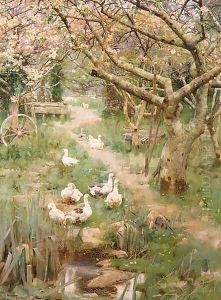 In a Cornish Orchard, 1893 by Frank Richards