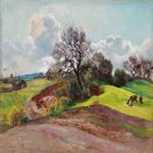 Landscape With Grazing Cows Landscape With Grazing Cows