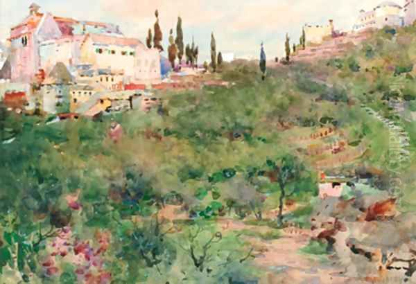 An Italian hillside village - view 1