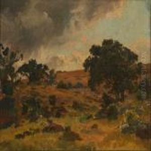 Landscape From Mols,denmark by Viggo Christian Frederick Pedersen