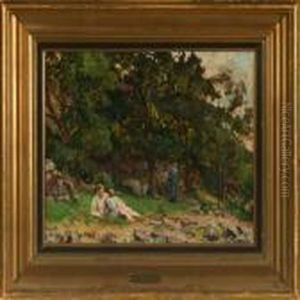 The Artist's Family by Viggo Christian Frederick Pedersen