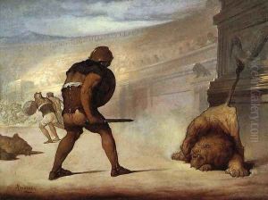 Lion in the Arena by William Rimmer