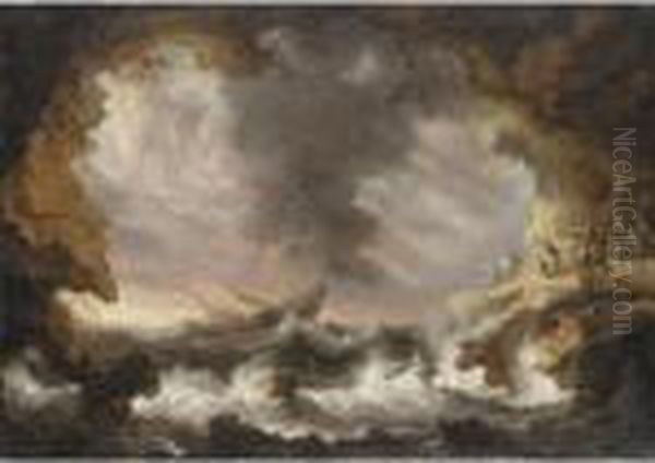 A Storm At Sea - view 1