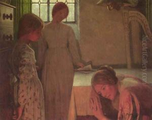 A Winter Evening by Frederick Cayley Robinson
