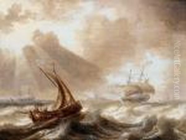 English Shipping In Choppy Seas - view 1