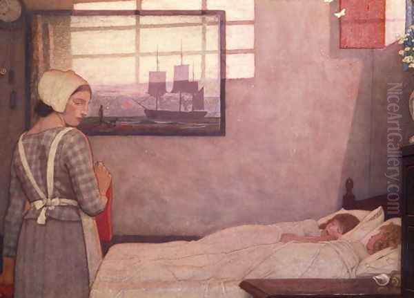 Sleeping Children with their Nurse - view 1