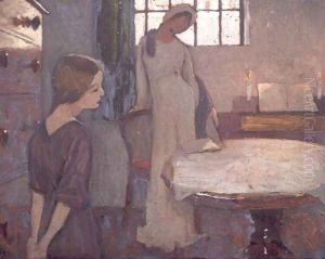 Study for A Winters Evening II, c.1900 by Frederick Cayley Robinson