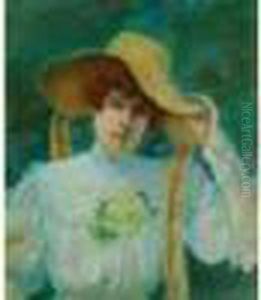 Portrait Au Chapeau Jaune Portrait Au Chapeau Jaune