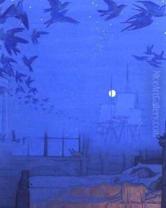 The Bluebird, 1911 by Frederick Cayley Robinson