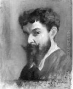 Pegurier Saint-tropez - Paris 
 Portrait De L'artiste Par Lui-meme by Auguste Pegurier