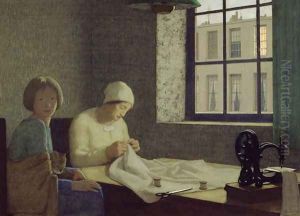 The Old Nurse, 1926 by Frederick Cayley Robinson