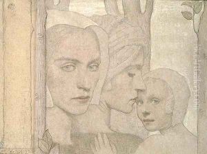 The Two Sisters, 1908 by Frederick Cayley Robinson