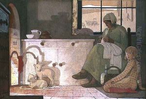 Study for The Foster Mother, 1925 by Frederick Cayley Robinson