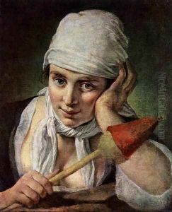 Young Girl with Distaff