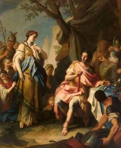 Alexander the Great and Roxane by Pietro Antonio Rotari