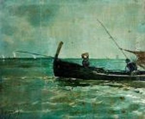 Barque De Peche by Carlo Pellegrini