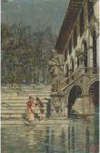 Waiting For The Boat by Carlo Pellegrini