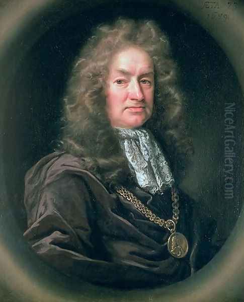 Portrait of Elias Ashmole 1617-92 English antiquary, 1689 - view 1