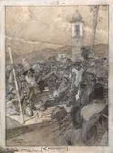 L Esorcismo by Carlo Pellegrini